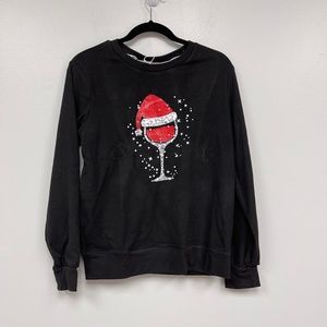 Exclusively Fancy Longsleeve Black Sweater Women Size S
